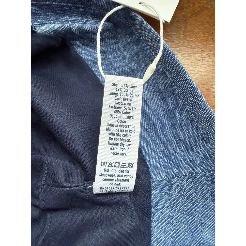NWT Kids Faux Denim Anchor Bucket Hat